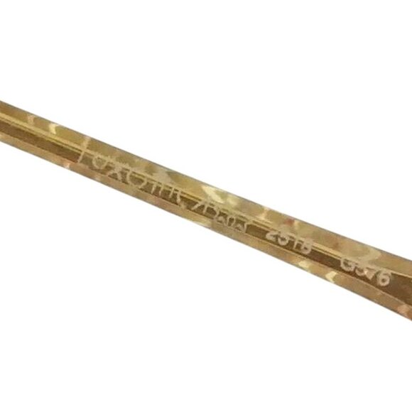 Luxottica 2518 Eyeglass Frames Goldtone Brown Made In Italy 52 17 130 - Picture 8 of 9